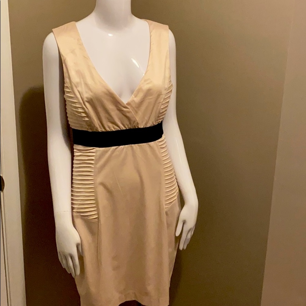Cream Satin Midi Dress